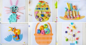 Easter play dough mats - set of 6 fun designs