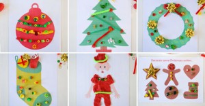 Christmas play dough mats - 6 fun designs