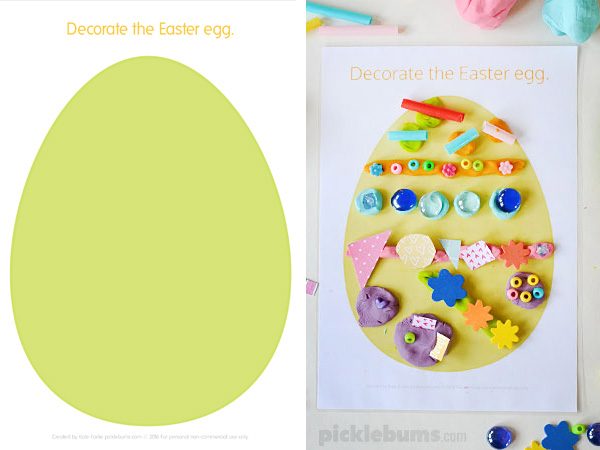 Easter play dough mats - set of 6 fun designs