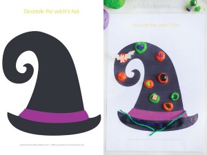 Halloween play dough mats - 6 spooky designs