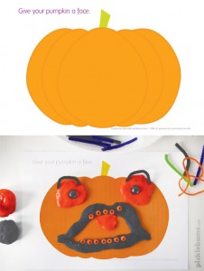 Halloween play dough mats - 6 spooky designs