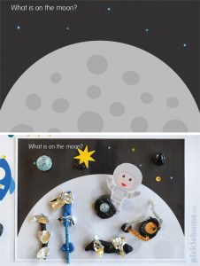 Space Play Dough Set - 6 play dough mats and 2 pages of printable accessories