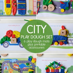 City Play Dough Mats and Accessories