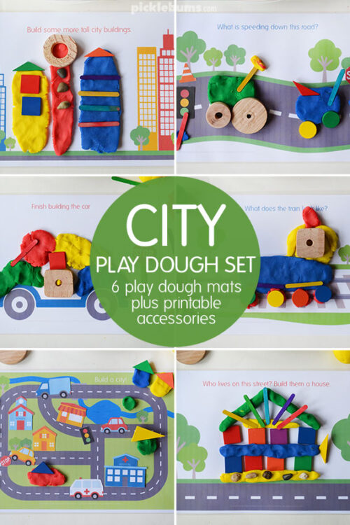 city-play-dough-mats City Play Dough Mats and Accessories