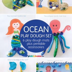 ocean play dough mats
