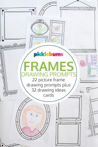 picture frame drawing prompt printables