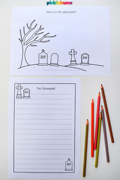 halloween-draw-and-write-graveyard Halloween draw and write graveyard sample