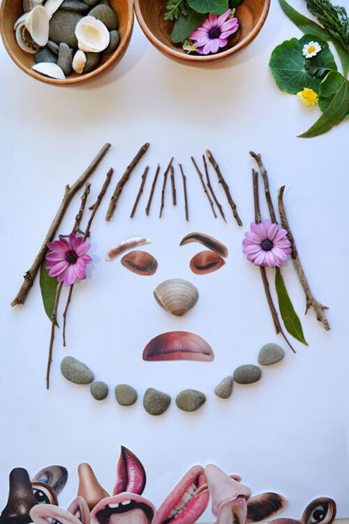 face-parts-natural-materials printable face parts with natural materials
