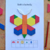 butterfly pattern block mat printable