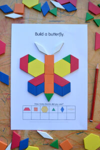 butterfly pattern block mat printable