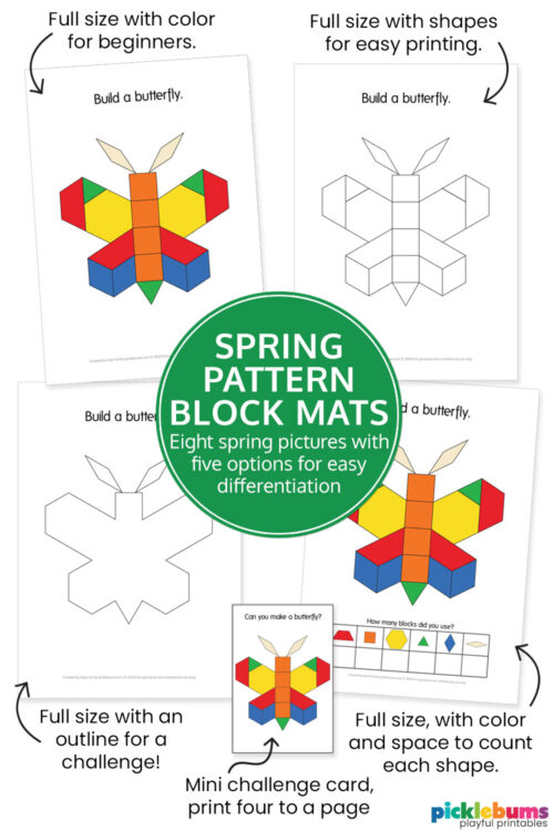 spring-pattern-block-differentiation spring pattern block mats easy differentiation