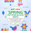 spring themed pattern block mats