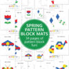 spring pattern block mat printables