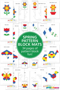 spring pattern block mat printables