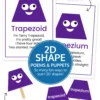 examples of printable shape poems and puppets