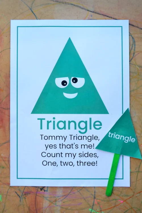 triangle poem and puppet triangle poem and puppet