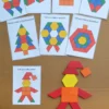 Christmas Pattern Block challenge cards