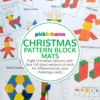 Christmas Pattern Block Mat Set