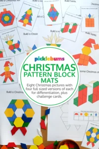 Christmas Pattern Block Mat Set