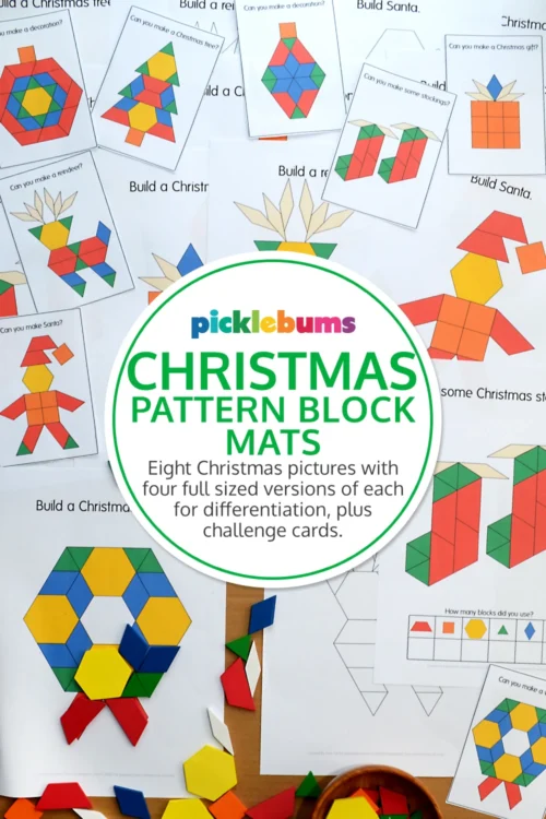 Christmas Pattern Block Mat Set