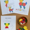 Reindeer pattern block mat