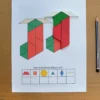 Christmas stockings pattern block mat