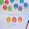 Egg alphabet make and write three letter words
