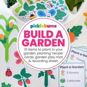 Build a garden printable play pack